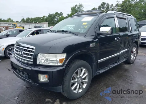 2008 Infiniti Qx56 z USA, uszkodzony, nr VIN 5N3AA08C18N902691